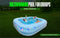 Prelit LED Inflatable Rectangular Swimming Pool 79″ x 59″ x 20″ – Durable Nighttime Glow w/ 3 Light Modes, Quick Setup, Family Fun Ages 6+