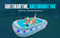 Prelit LED Inflatable Rectangular Swimming Pool 79″ x 59″ x 20″ – Durable Nighttime Glow w/ 3 Light Modes, Quick Setup, Family Fun Ages 6+