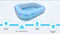 Prelit LED Inflatable Rectangular Swimming Pool 79″ x 59″ x 20″ – Durable Nighttime Glow w/ 3 Light Modes, Quick Setup, Family Fun Ages 6+