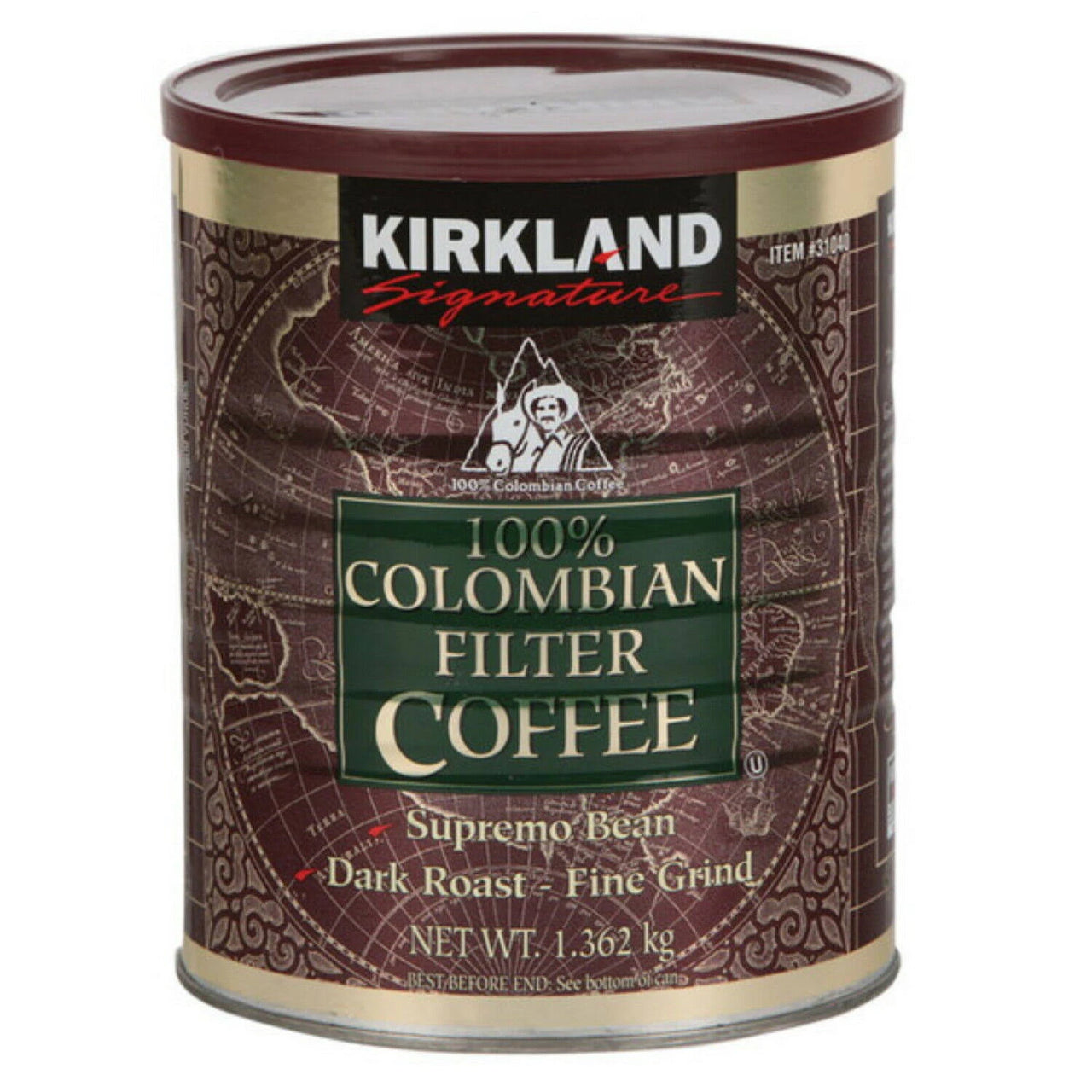 Kirkland Signature Colombian Coffee, Dark Roast, 3 lbs